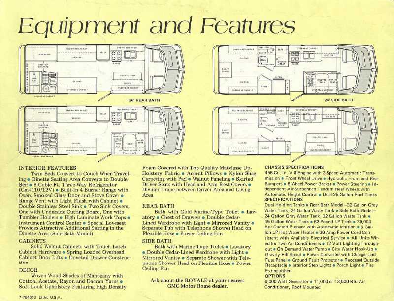 Gmc Motorhome Royale Floor Plans - Carpet Vidalondon